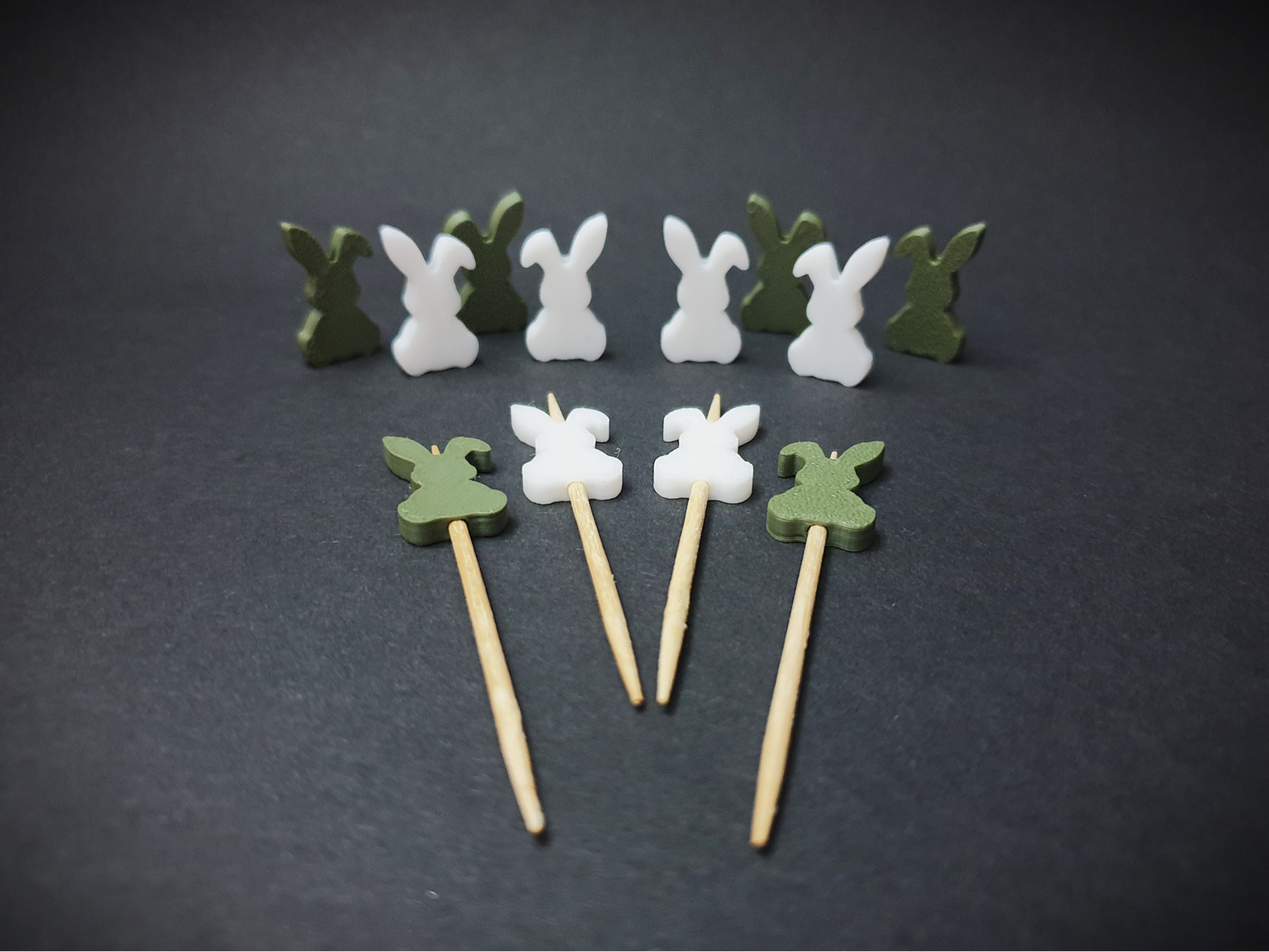 Easter Bunny Toothpick Toppers - for appetizers.