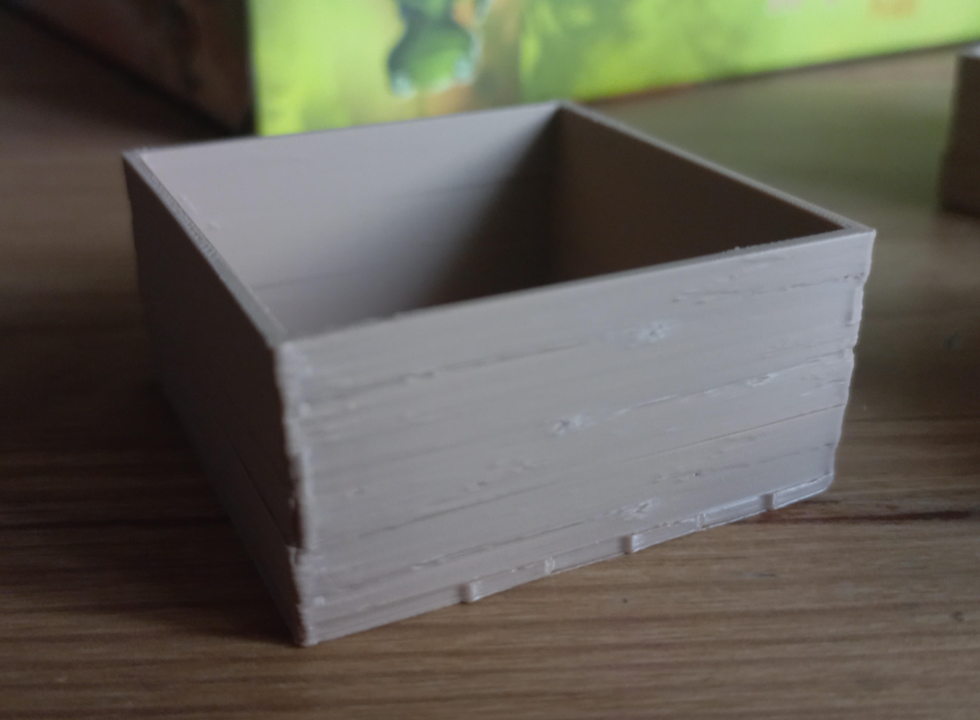 Wooden crate resources tray