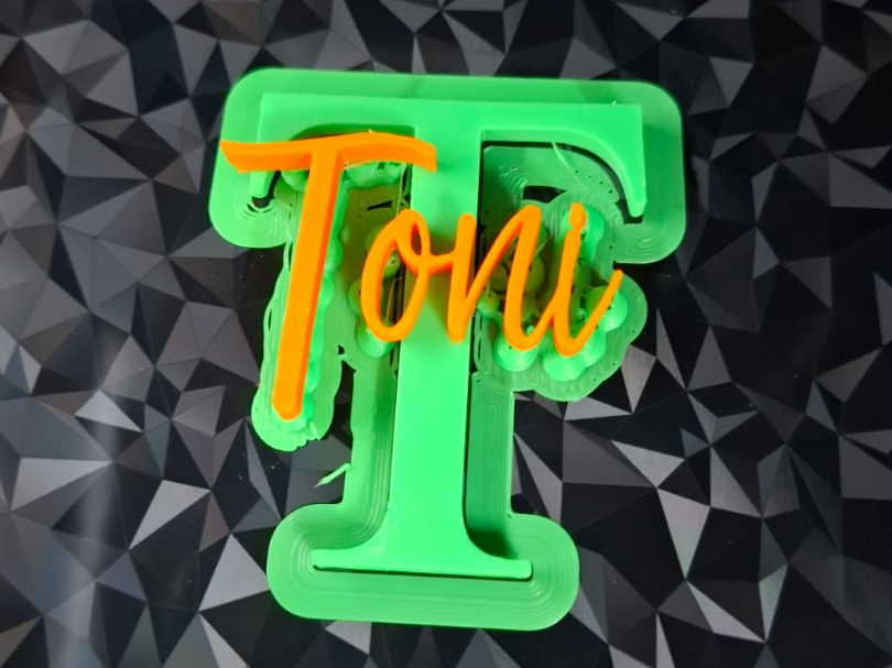 "Toni" Namensschild
