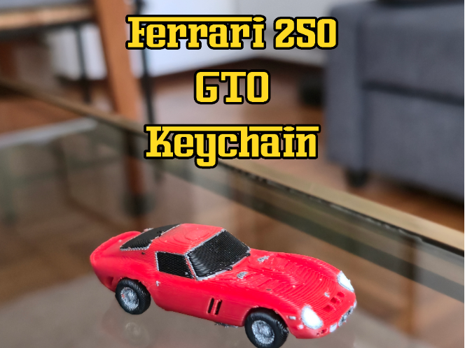 Ferrari 250 GTO Keychain (working wheels)