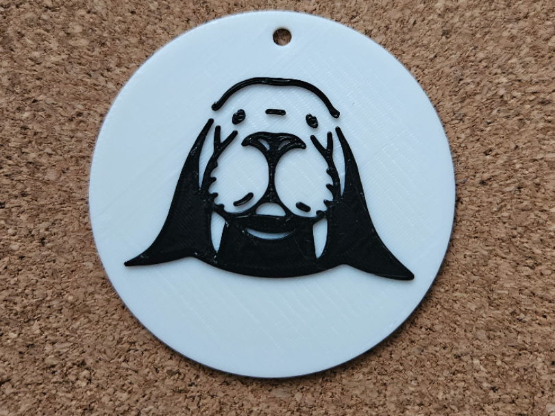 Walrus keychain