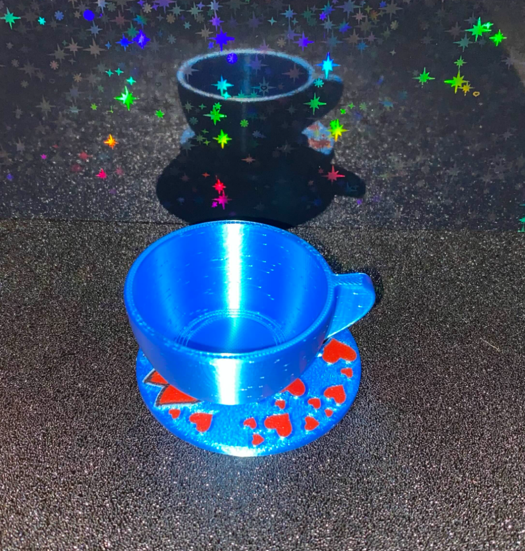 Tasse mit untersetzer