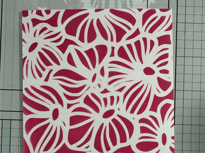 Elegant Pansy Flower Stencil