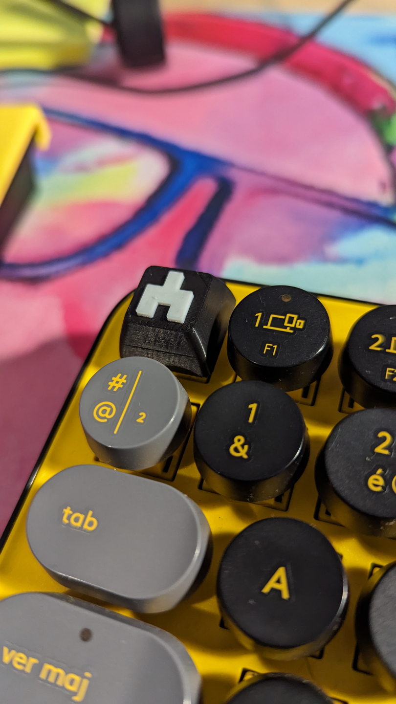 Black Mirror Keycap (Flat SA Profile)