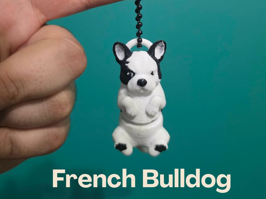 French Bulldog Keychain - Articulated companion