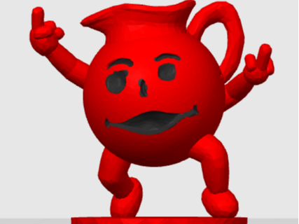 Kool-aid man middle finger