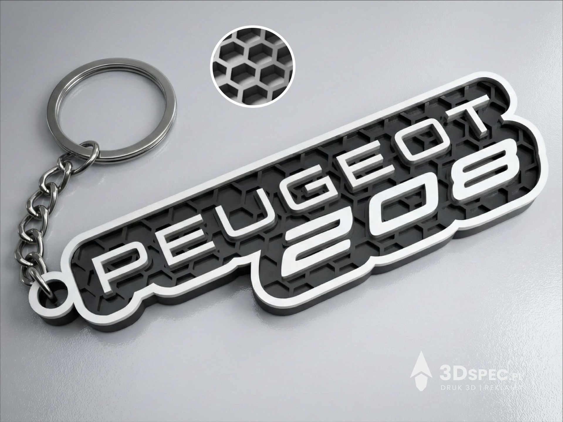 Peugeot 208 keychain