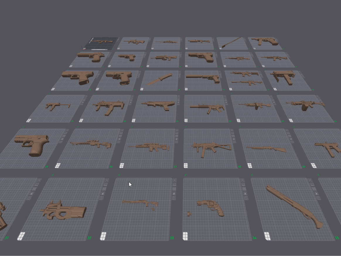 Complete Weapon Library – 3D Printable Collection