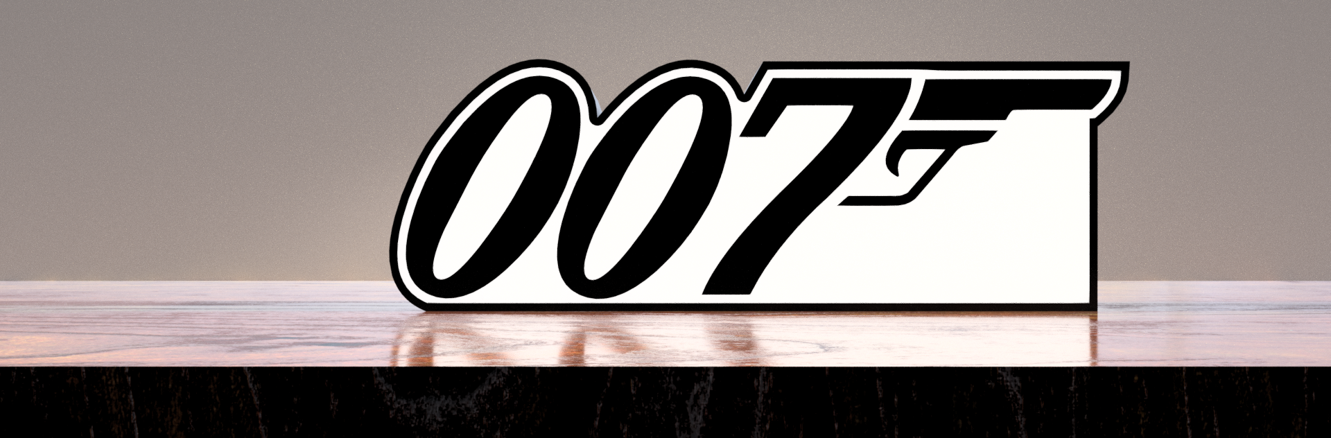 James Bond 007 LED Lightbox