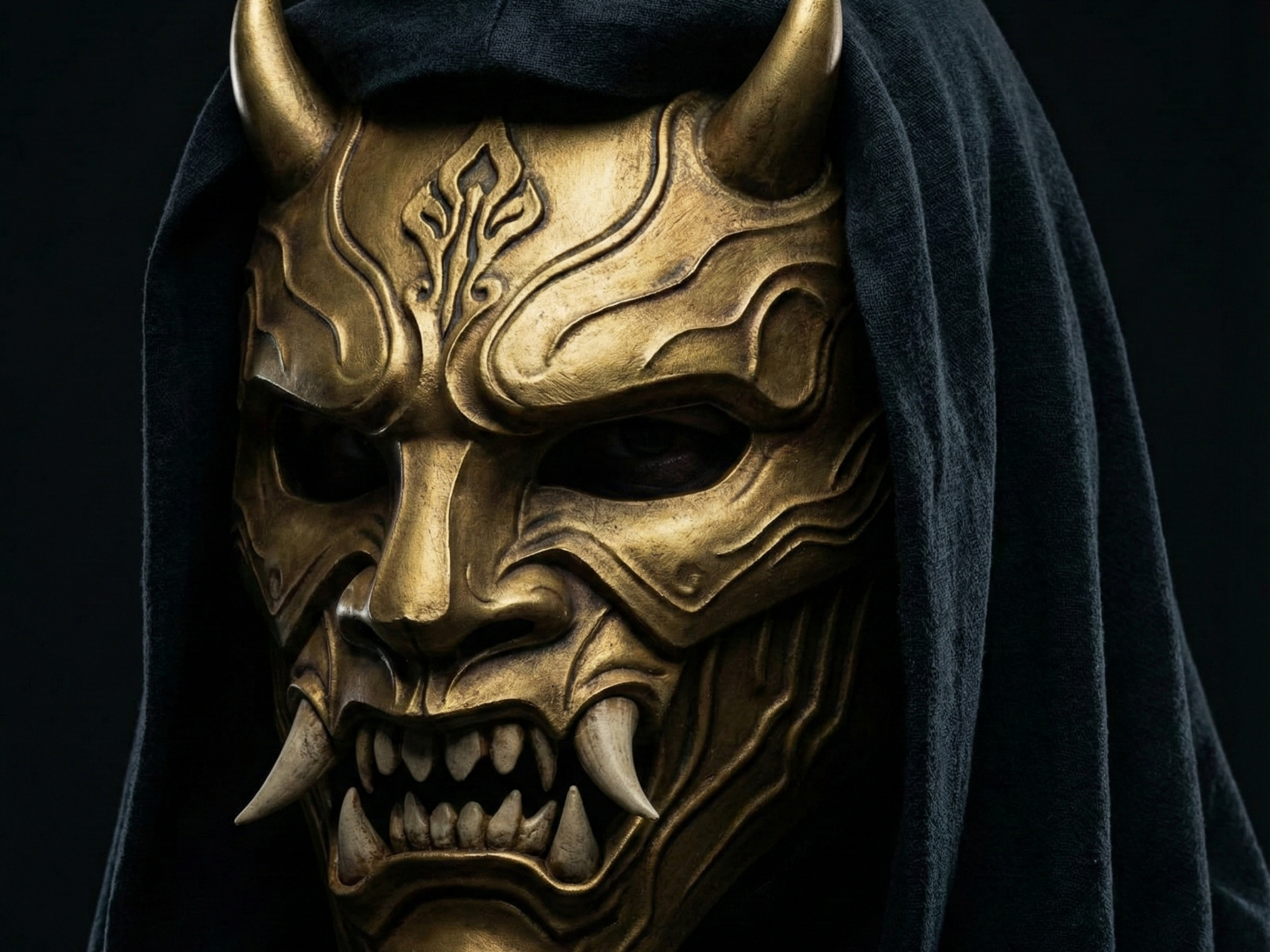 TDC OniForge GoldenPanther Oni Mask - Oni Mask