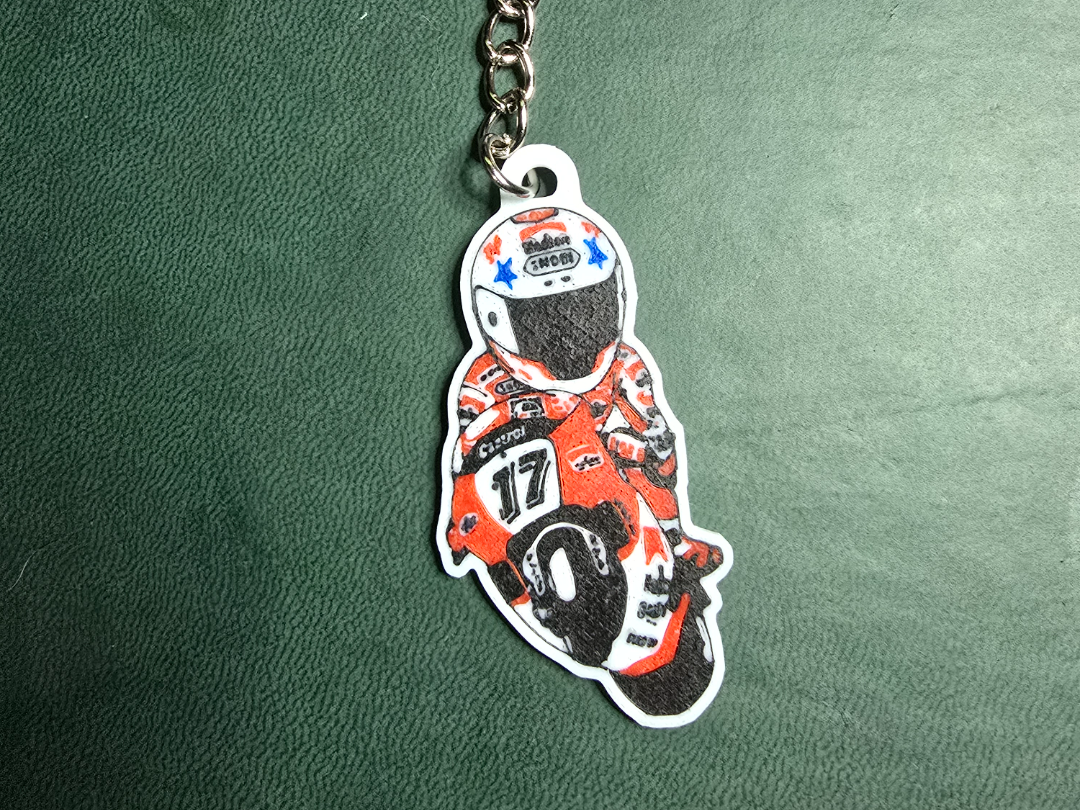 Motorbike sport keychain