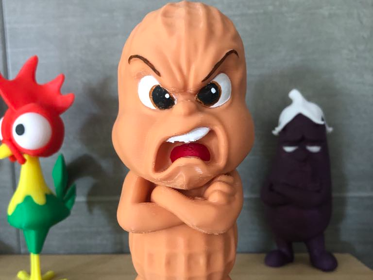 personnage cacahuete qui boude