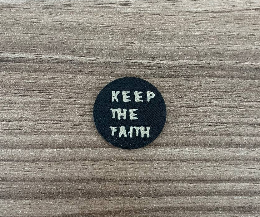 Keep the faith pin