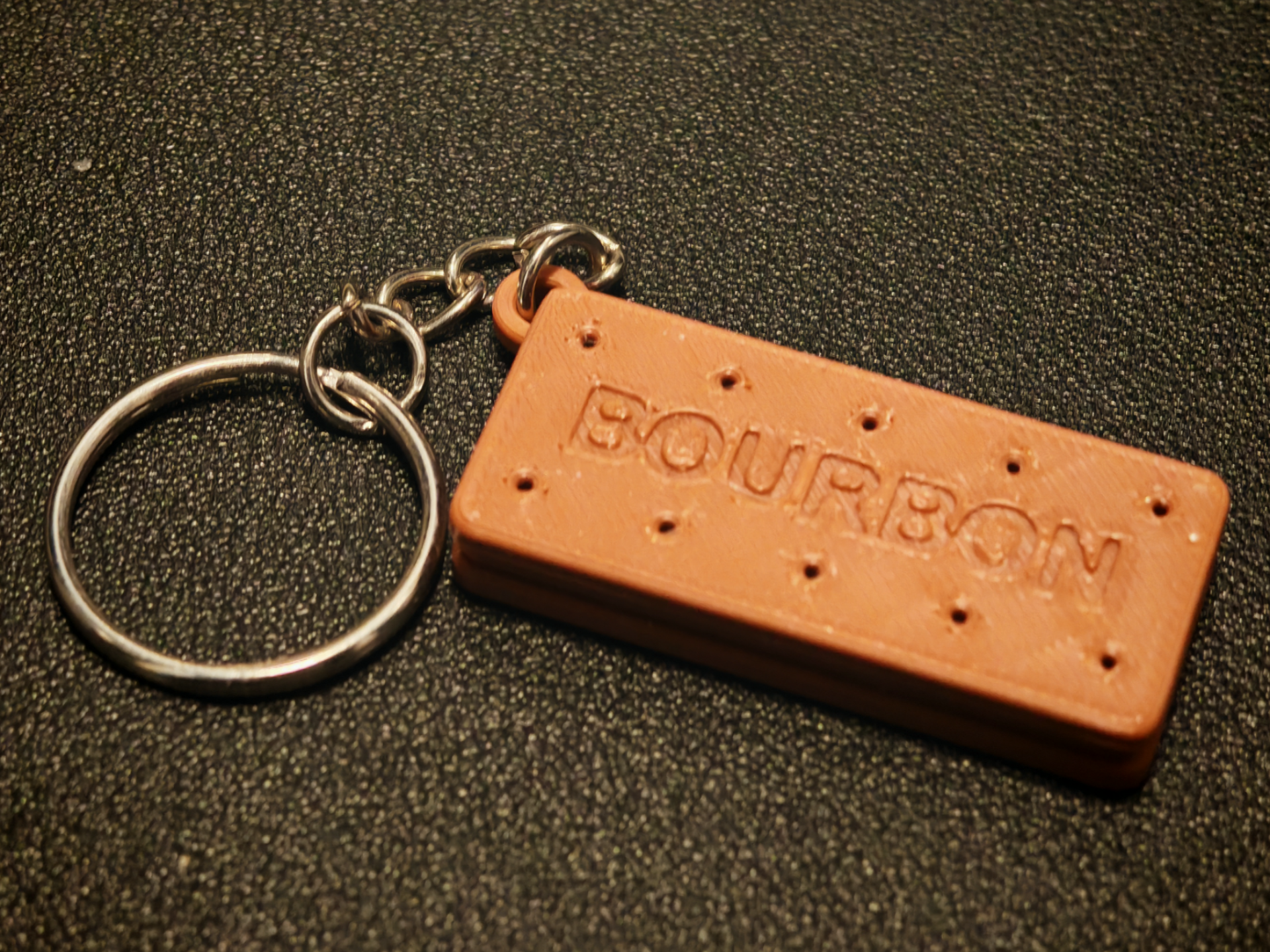 Bourbon Biscuit Keyring