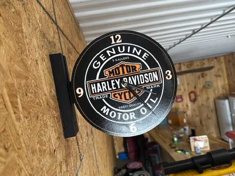 Harley Davidson Double Sided Clock