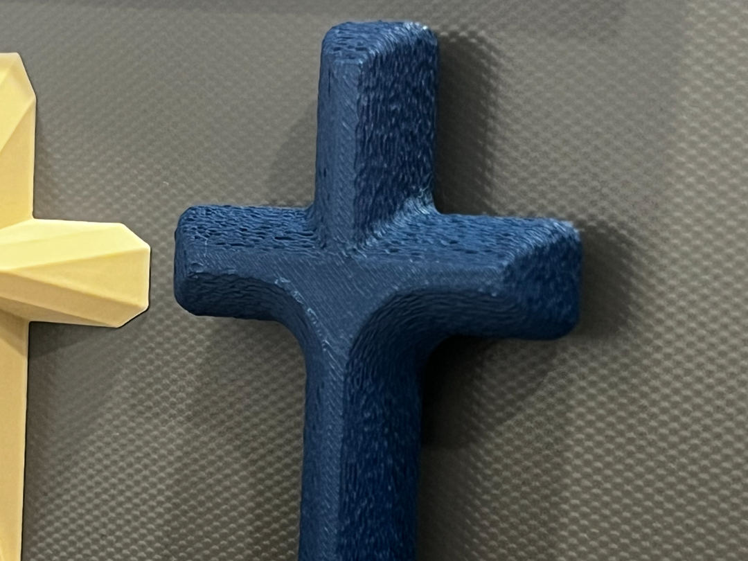 Round Cross Fridge Magnet