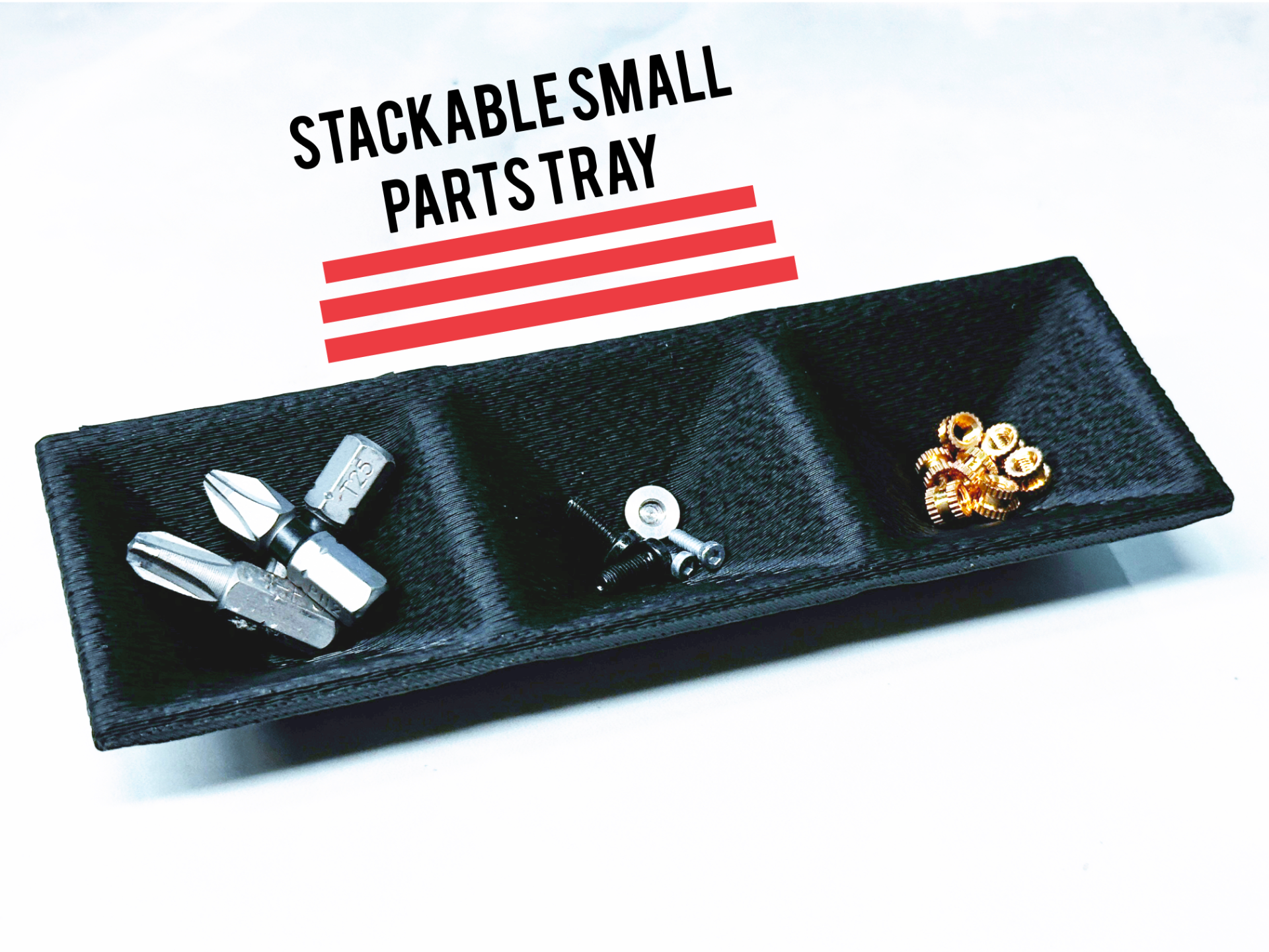 Stackable Small Parts Tray.