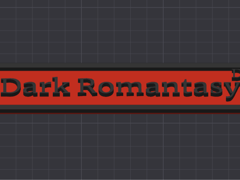 Dark Romantasy Drive Bookshelf Sign