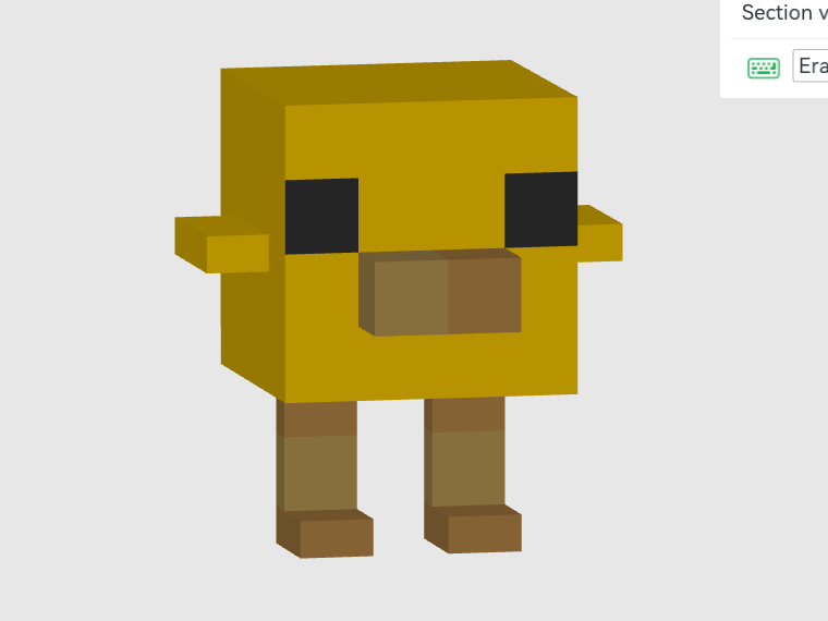 Minecraft Baby Chicken Figure By Jaebii