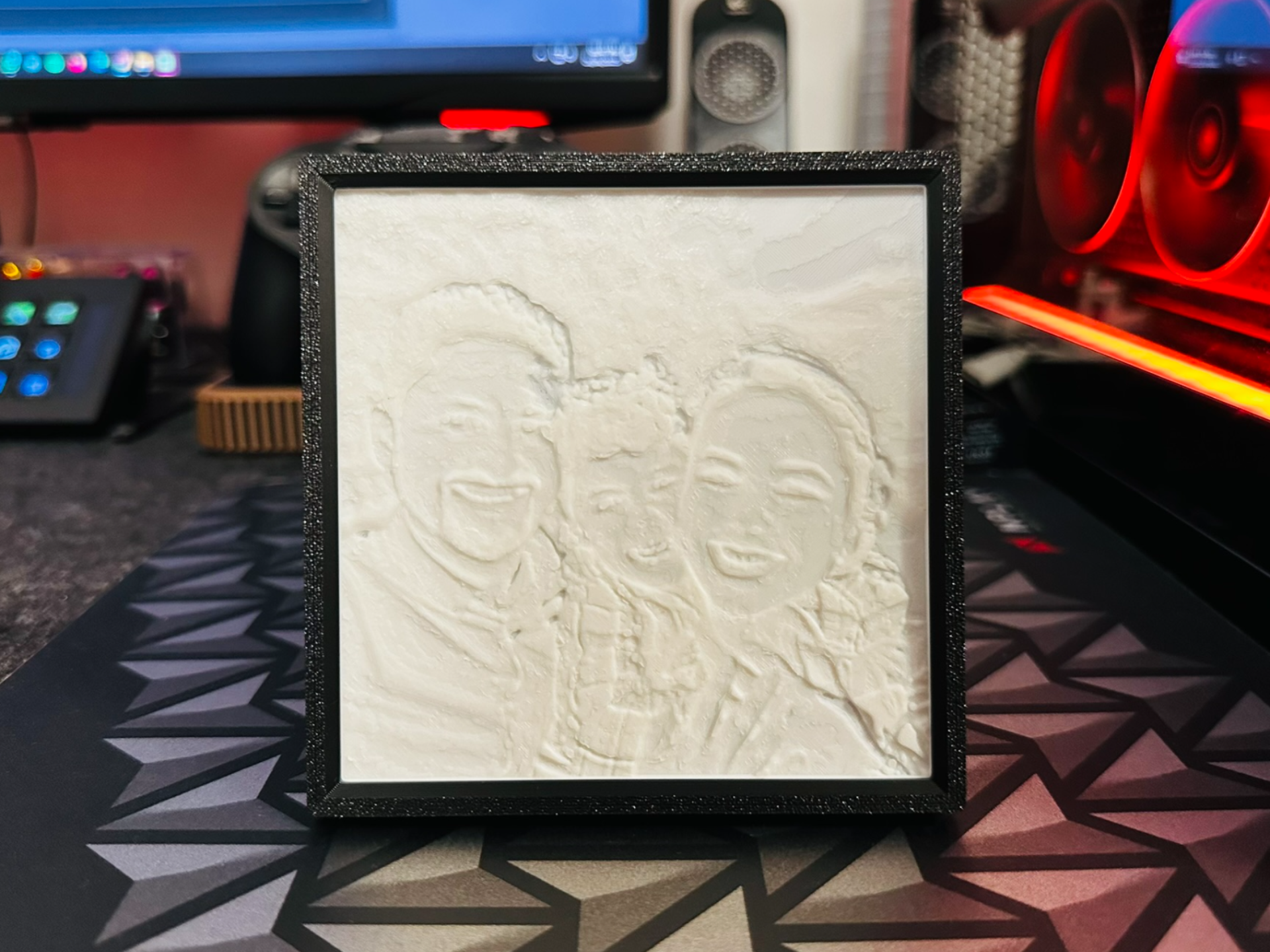 Lithophane Frame with IKEA Halvklart Support