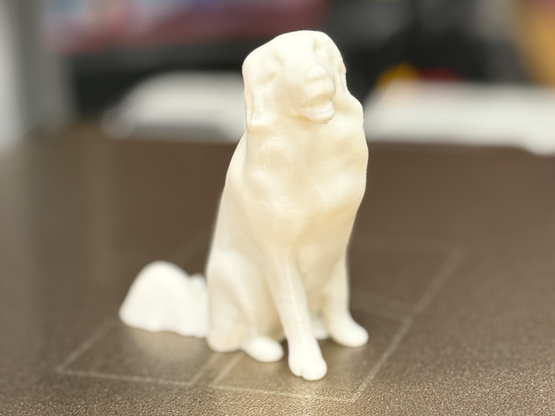 Realistic Dog Statue – Easy Testprint STL