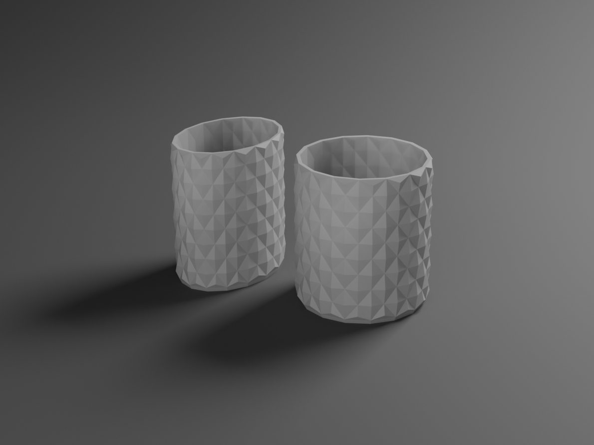 Pencilholder diamond pattern