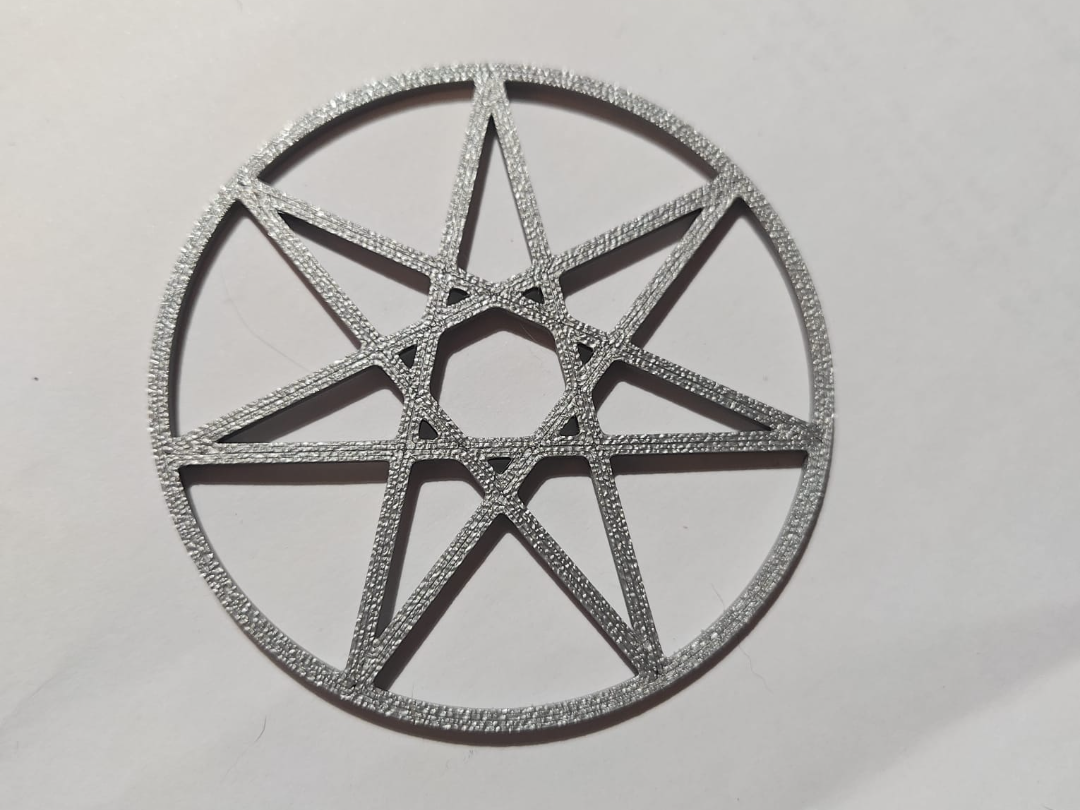 Amuleto de estrella de 7 puntas