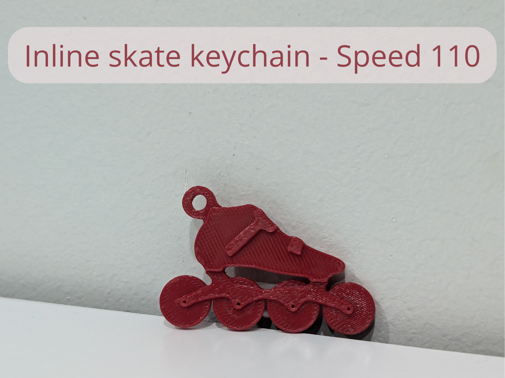 Inline skate keychain - Speed 10