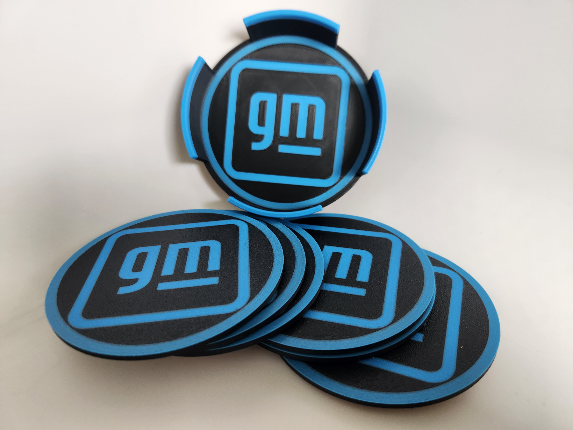GM Coasters and caddy/holder