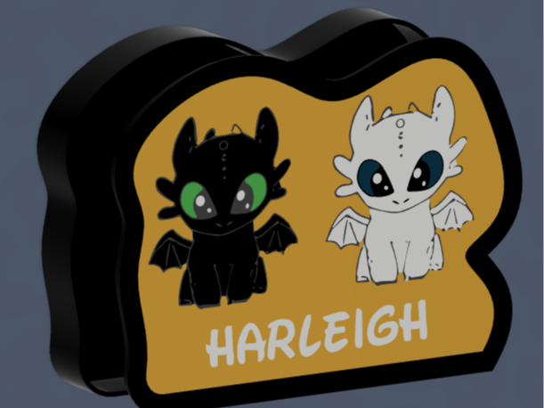 Baby Toothless and  Light Fury
