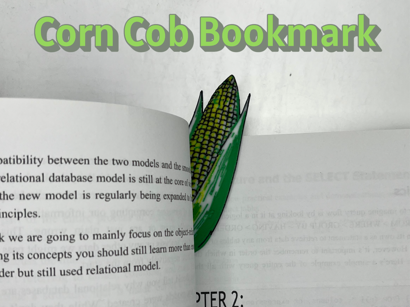 Shuck Yeah! Corn Cob Bookmark