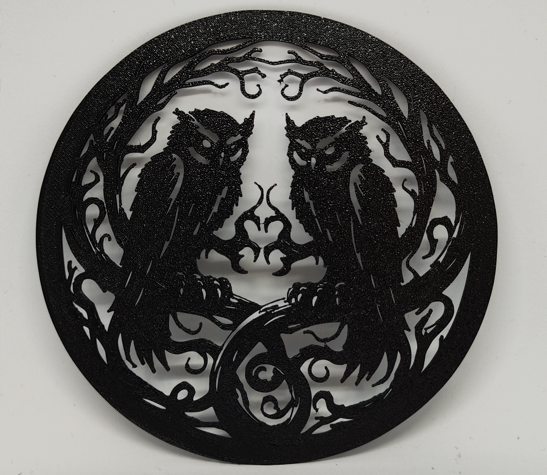 Owl horror ornament AI Generated