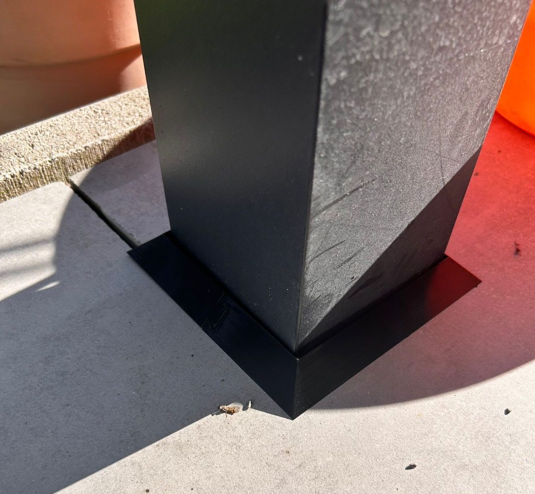 Pfosten-Verkleidung / Terrace slabs cover