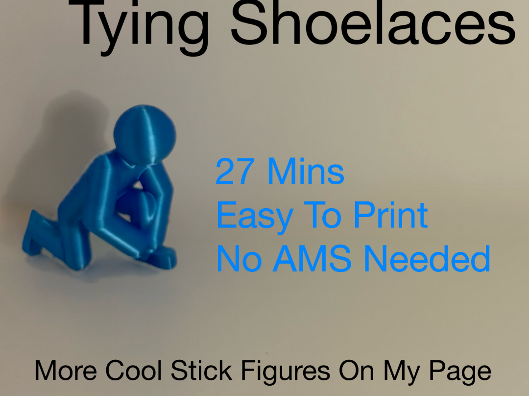 Stick Figure - Every Day Life - Tying Shoelaces