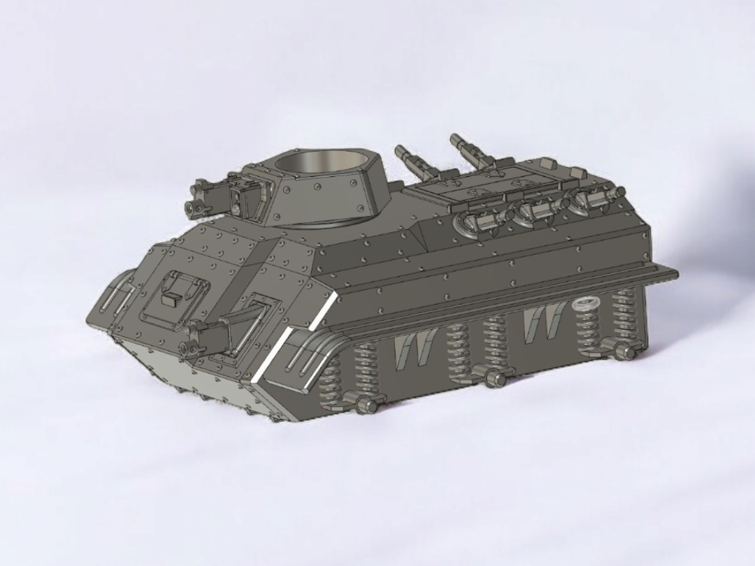 Troop transport tank w. wheels Wh40k (full print)