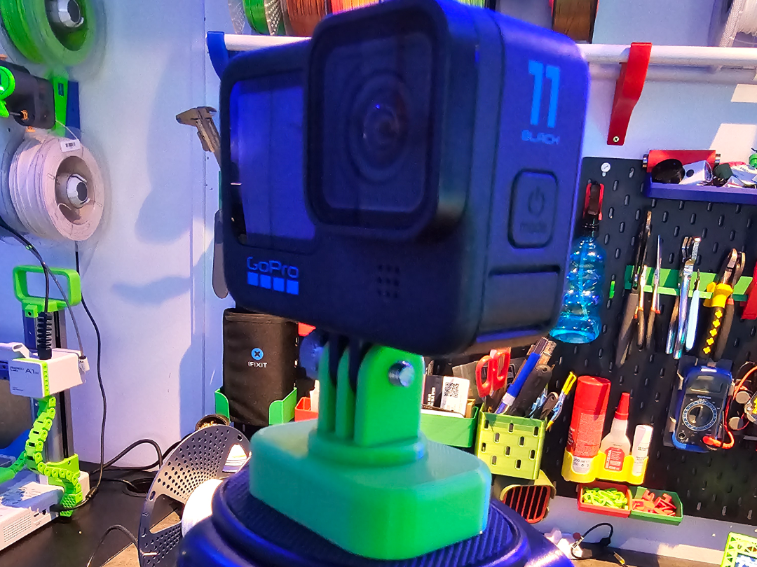 GoPro mount for DSLR camera tripod