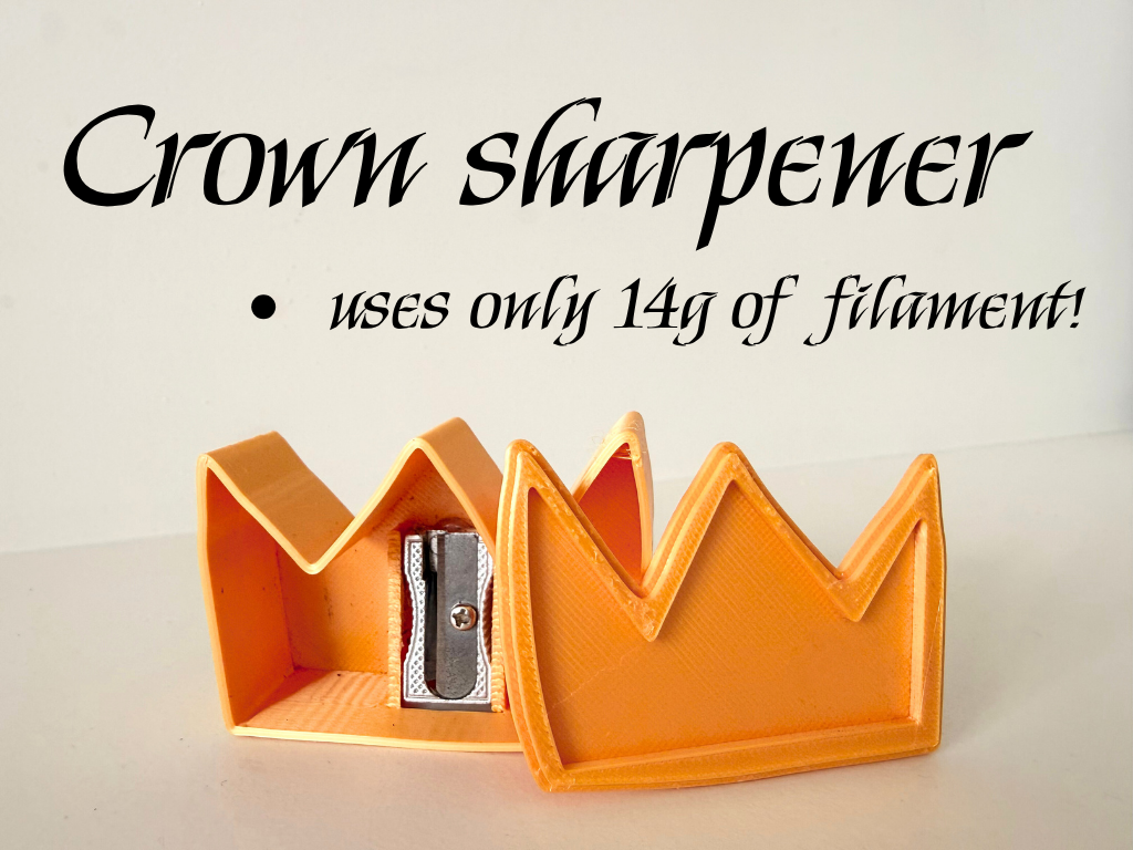 Crown pencil sharpener