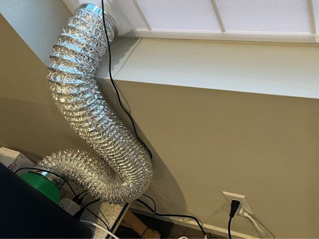 Modular Sliding Window Exhaust Kit — 80mm Fan