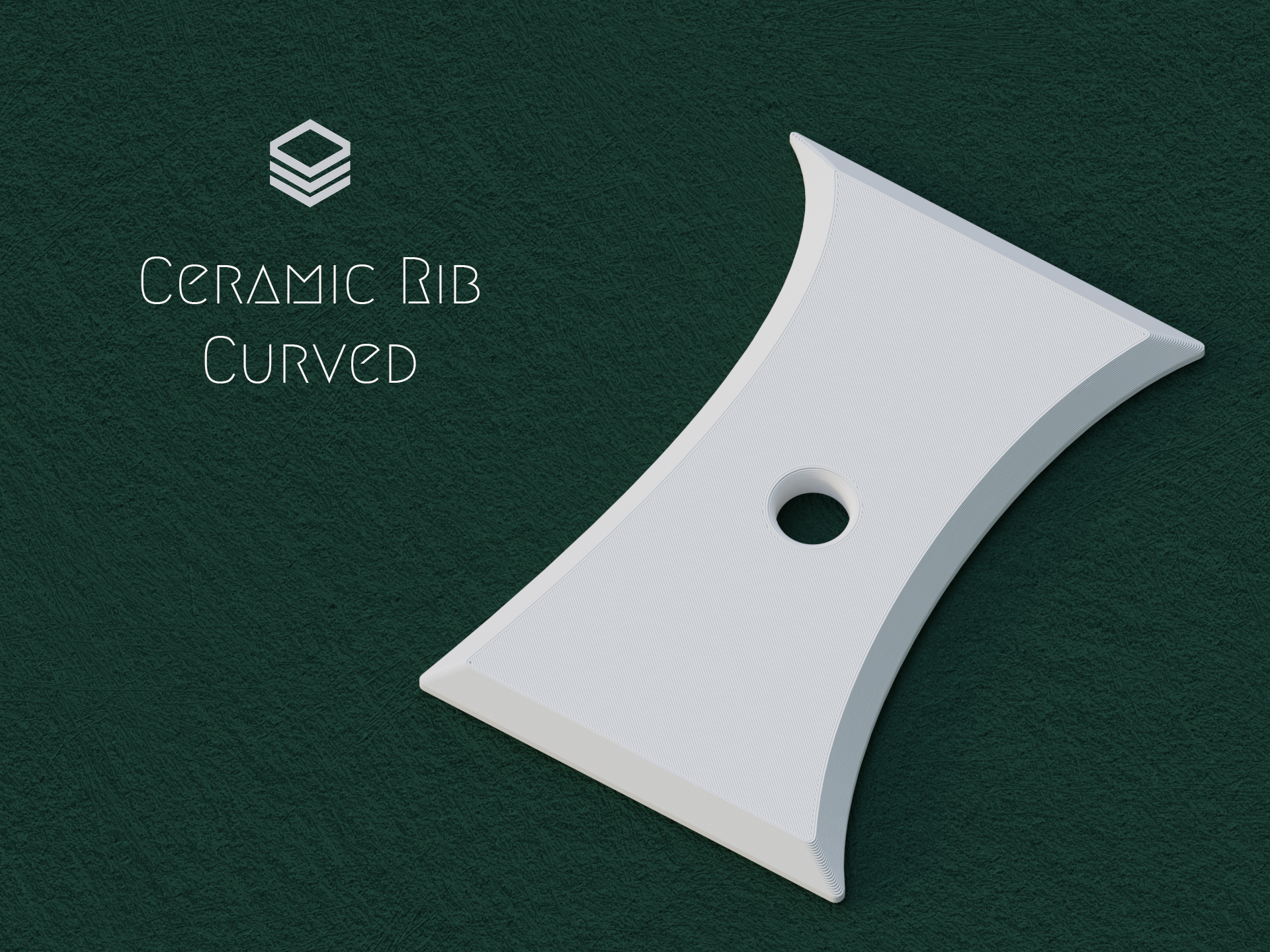 Ceramic Rib - Curved Sides