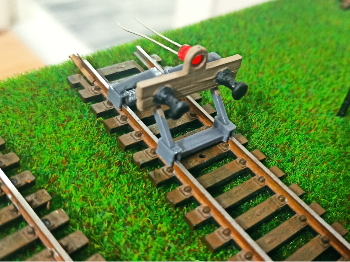 HO scale 1/87 buffer stop