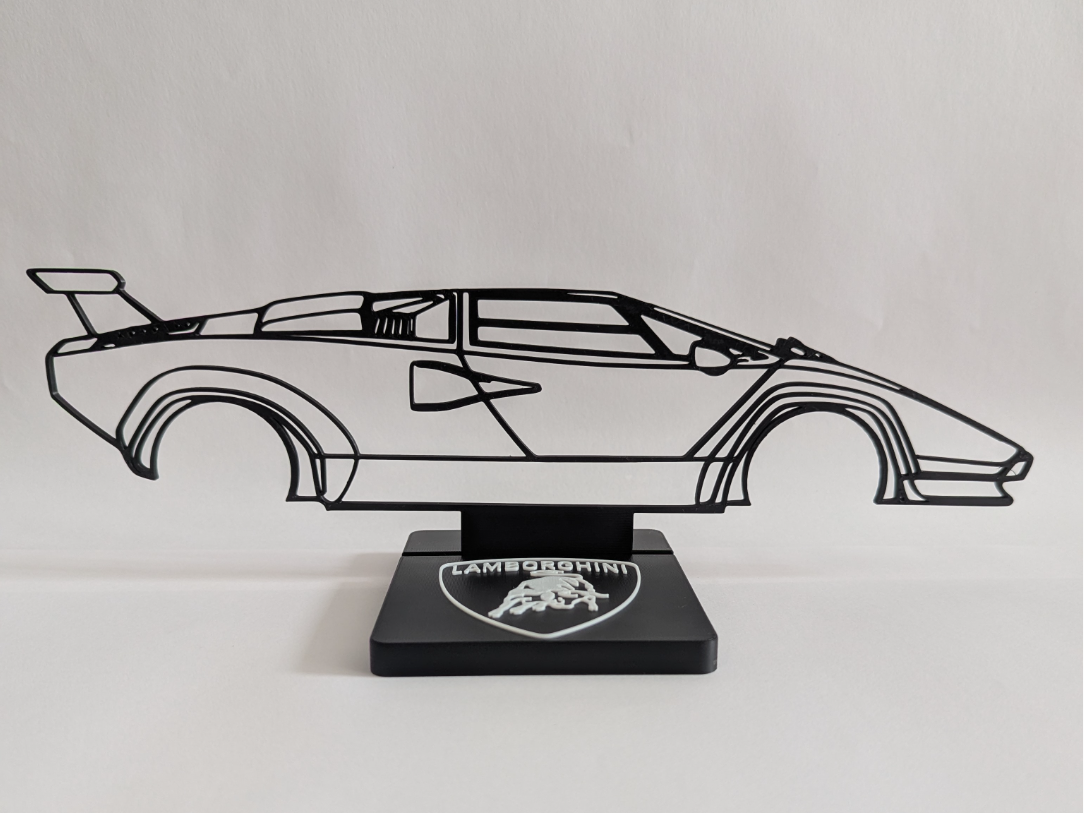 Lamborghini Countach silhouette