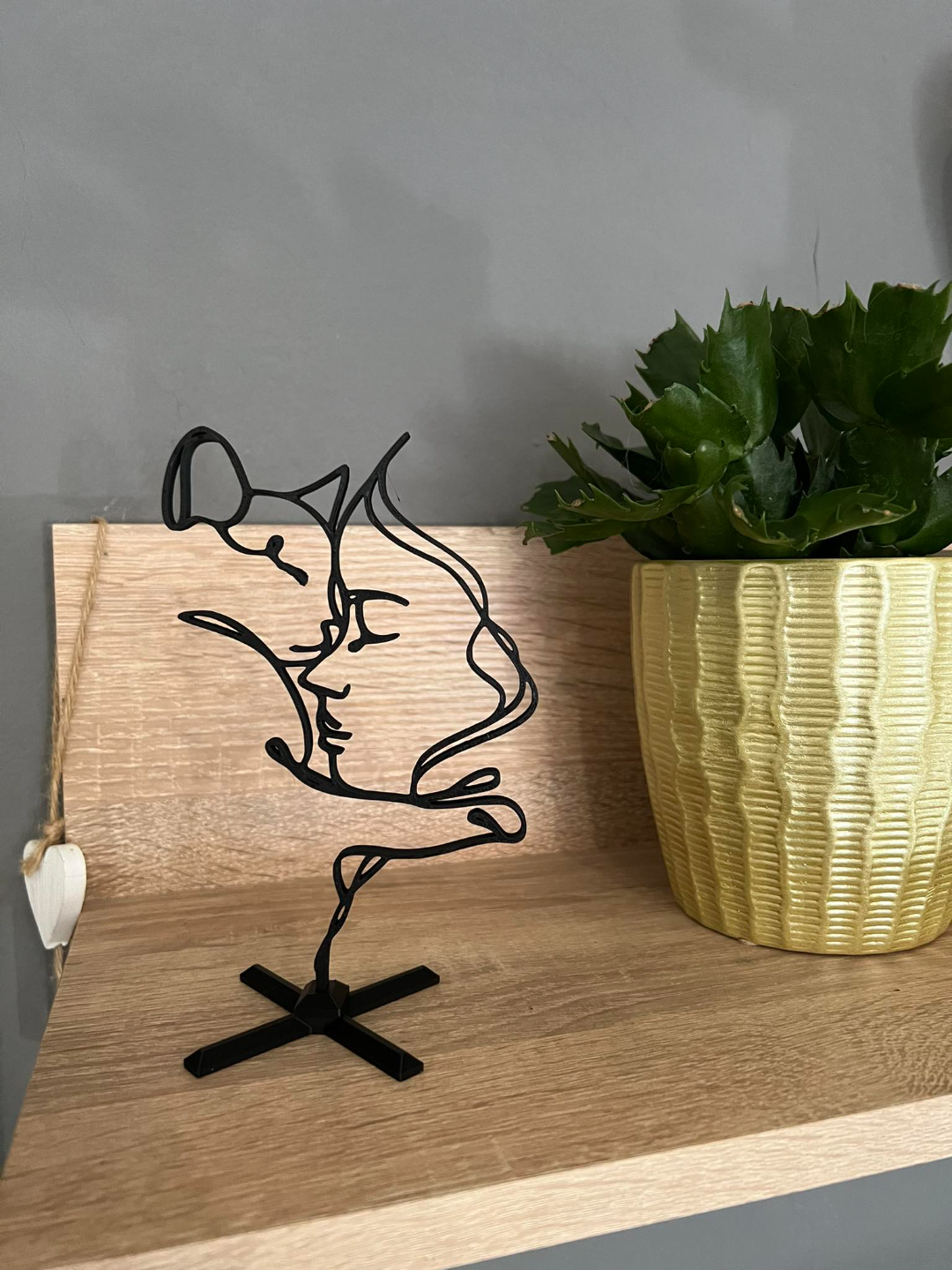 One stroke silhouette Animal Love