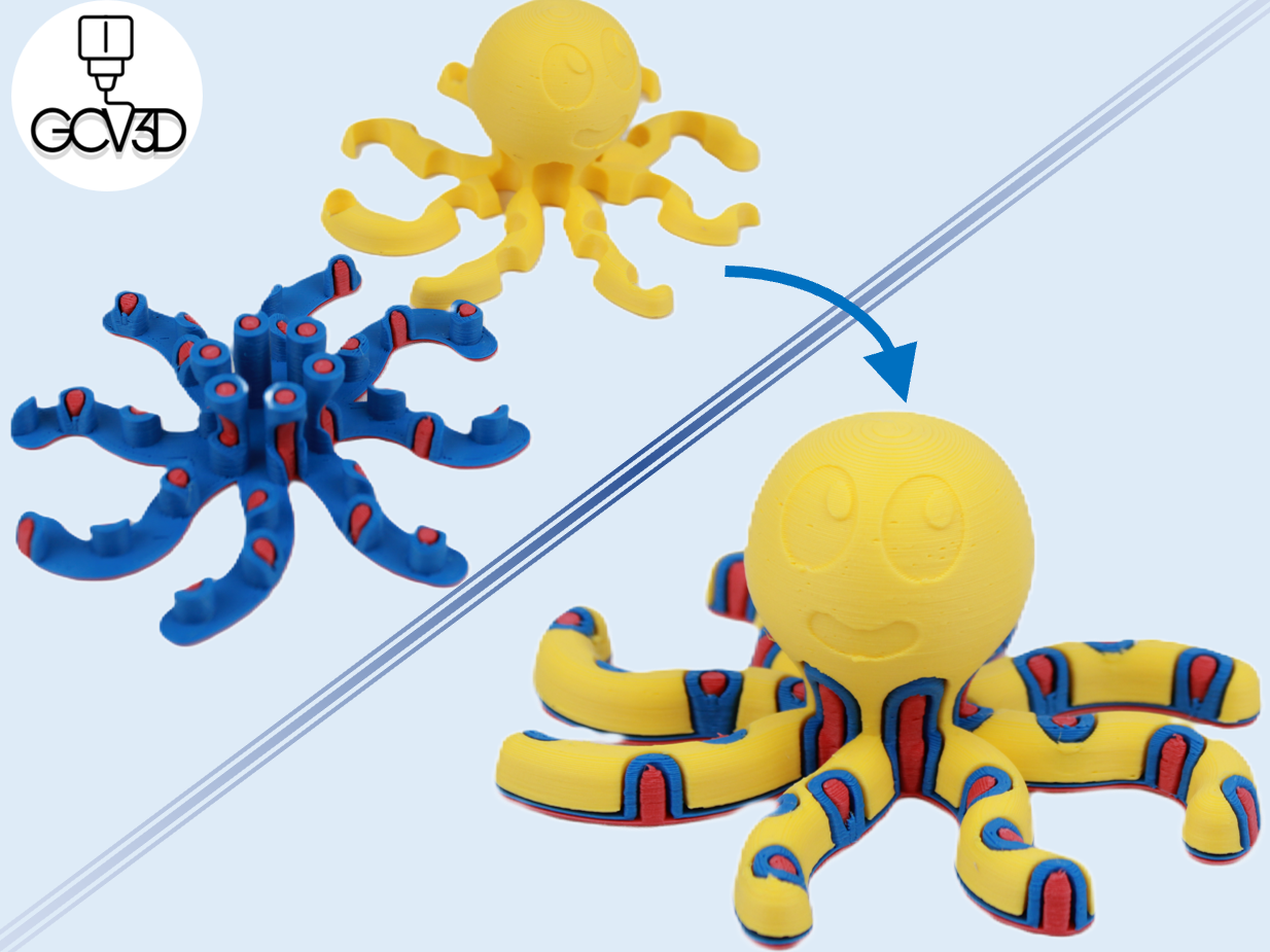 Spotted Octopus - Single Extruder - Triple Color