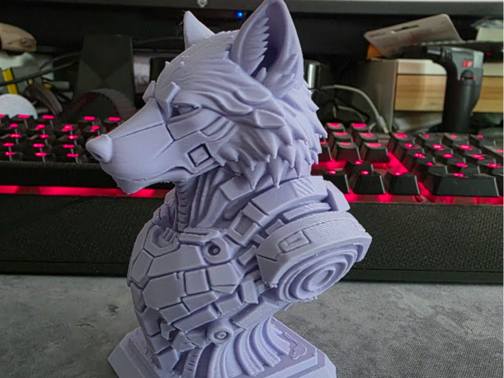 buste loup meca