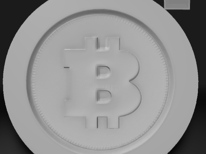 sculpted bitcoin