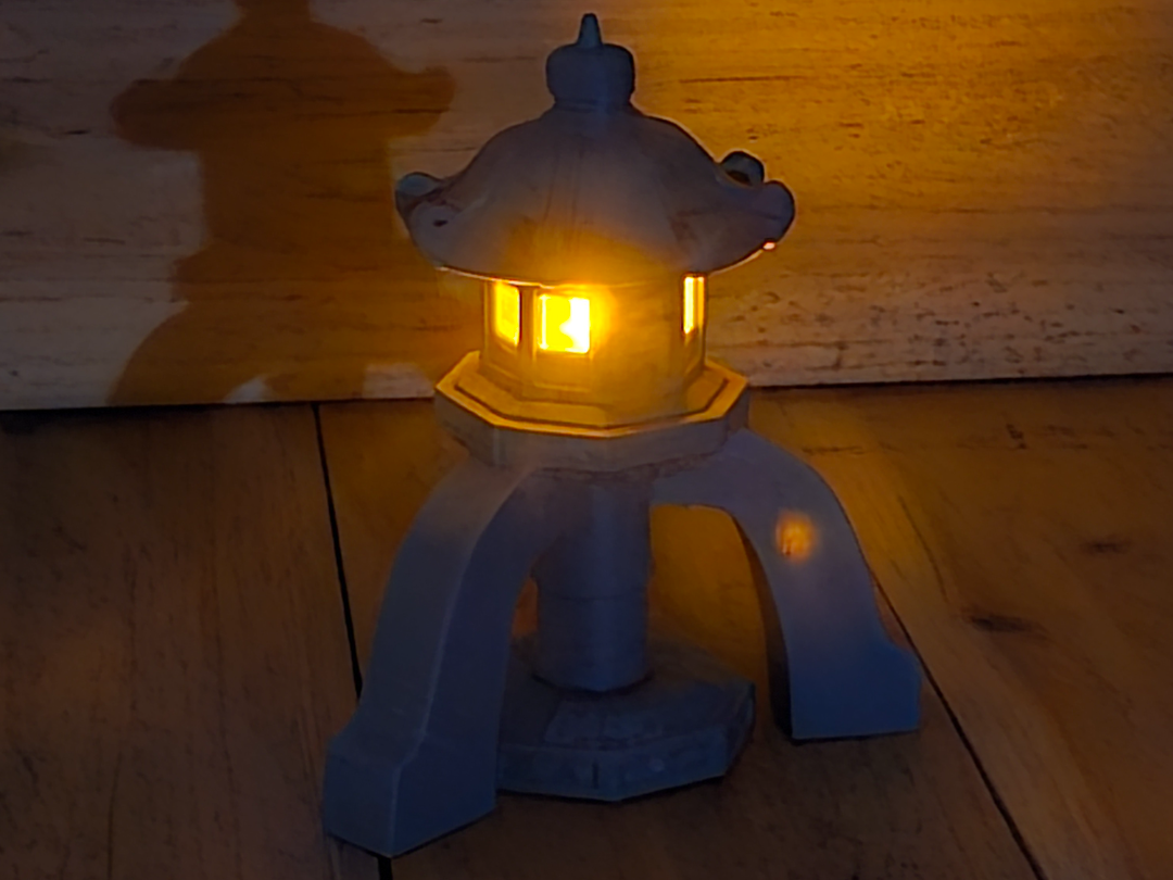 Japanese stone lantern 3 legs