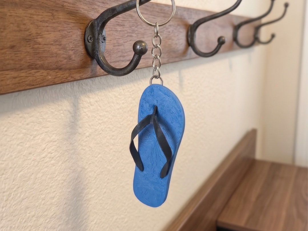 Keychain flip flop slipper