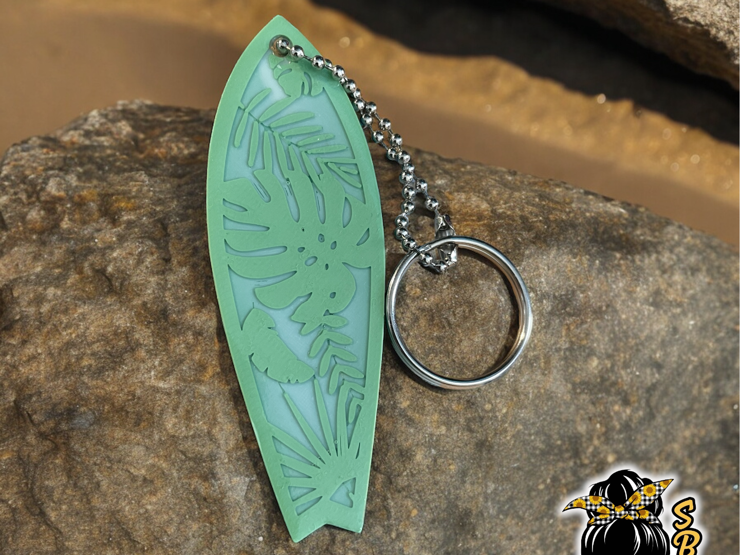 Surfboard keychain