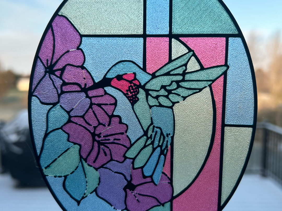Hummingbird Stained Glass