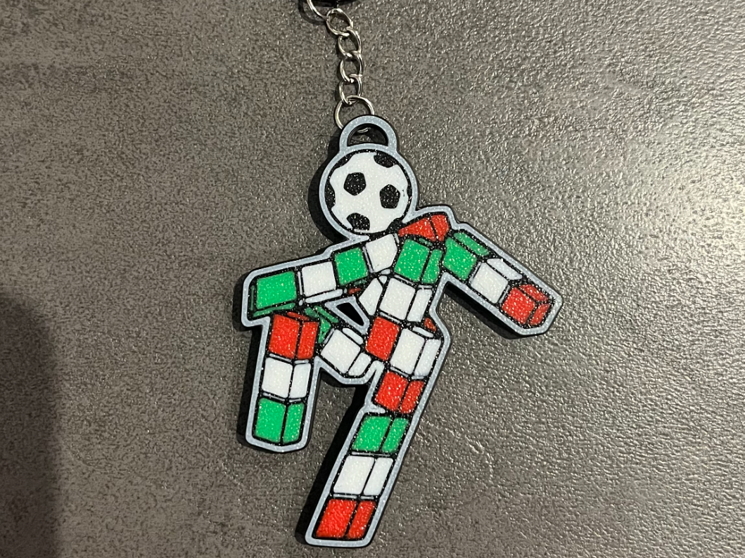 Italia ’90 inspired keychain